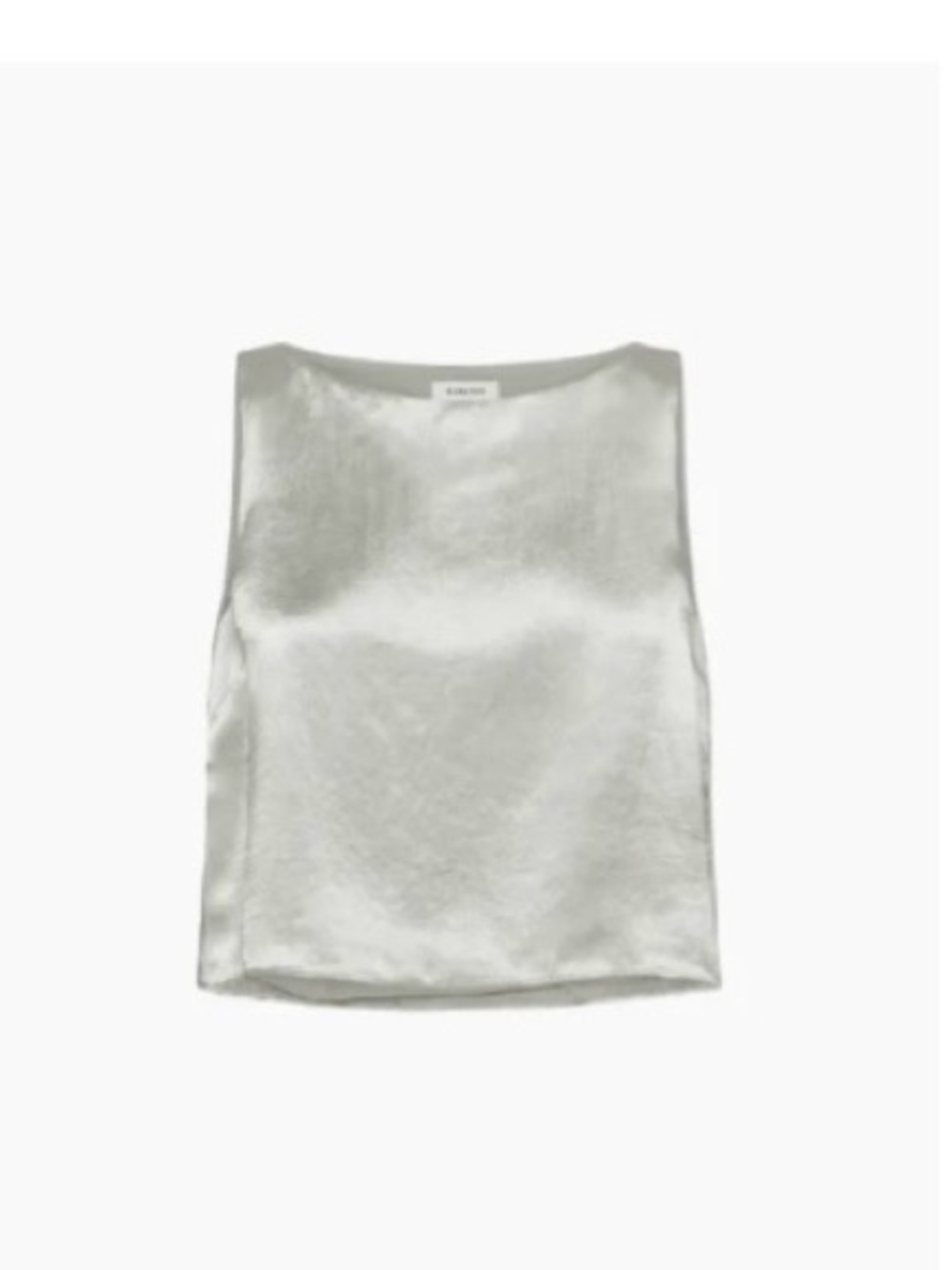 Aritzia Babaton Cunning Satin Top In City Grey